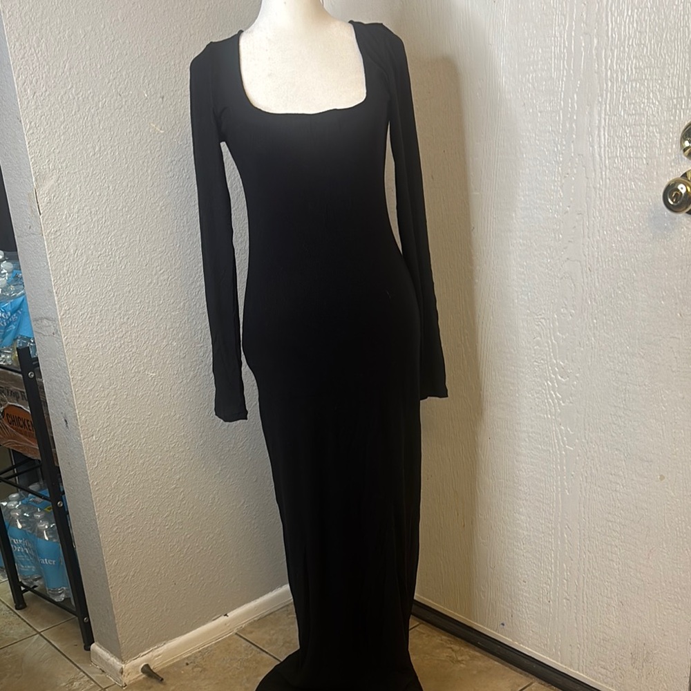 Nordstrom Classic Black Long Sleeve Dress